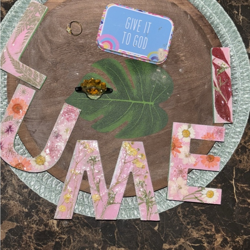 Customizable Floral Decorative Letters - Picture 2 of 5